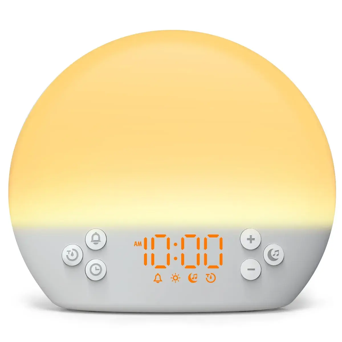 MX9 sunrise wake-up light alarm clock with gradual light and sleep sounds for wholesale
