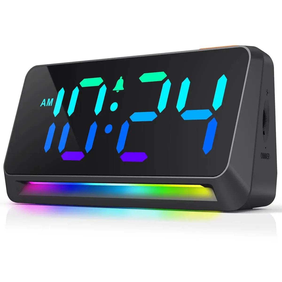TX1 super loud digital alarm clock with 95dB alarm and USB charging port for wholesale